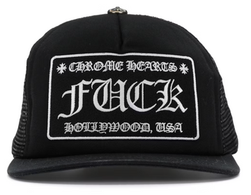 Chrome Hearts FUCK Hollywood Trucker Hat