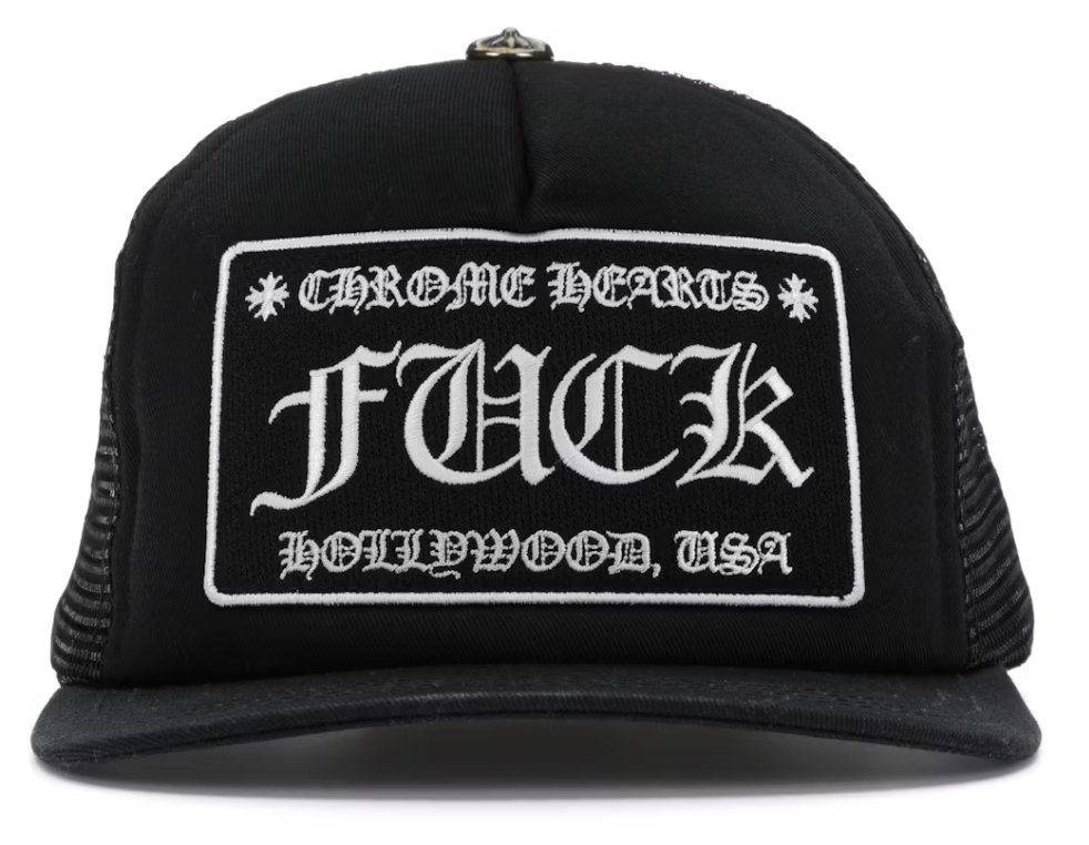 Chrome Hearts FUCK Hollywood Trucker Hat