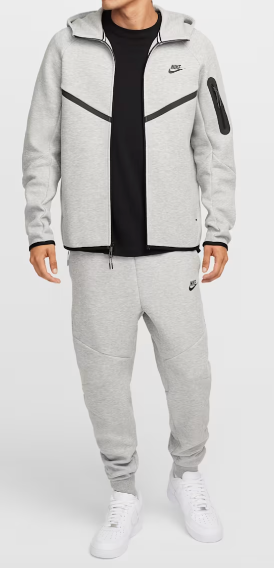 Nike Tech Fleece Hoodie & Pants Grey Set