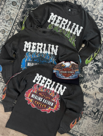 Merlin’ Father Flame Long Sleeve Shirt
