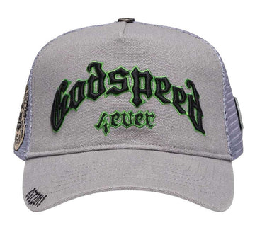 Godspeed Forever Trucker Hat Grey/Green