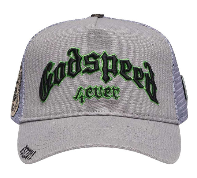 Godspeed Forever Trucker Hat Grey/Green