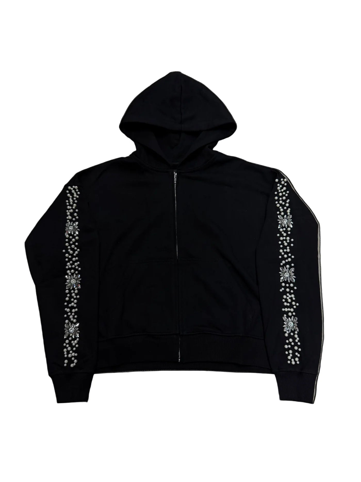 Fraternal Desires 'Rhinestone' Black Hoodie