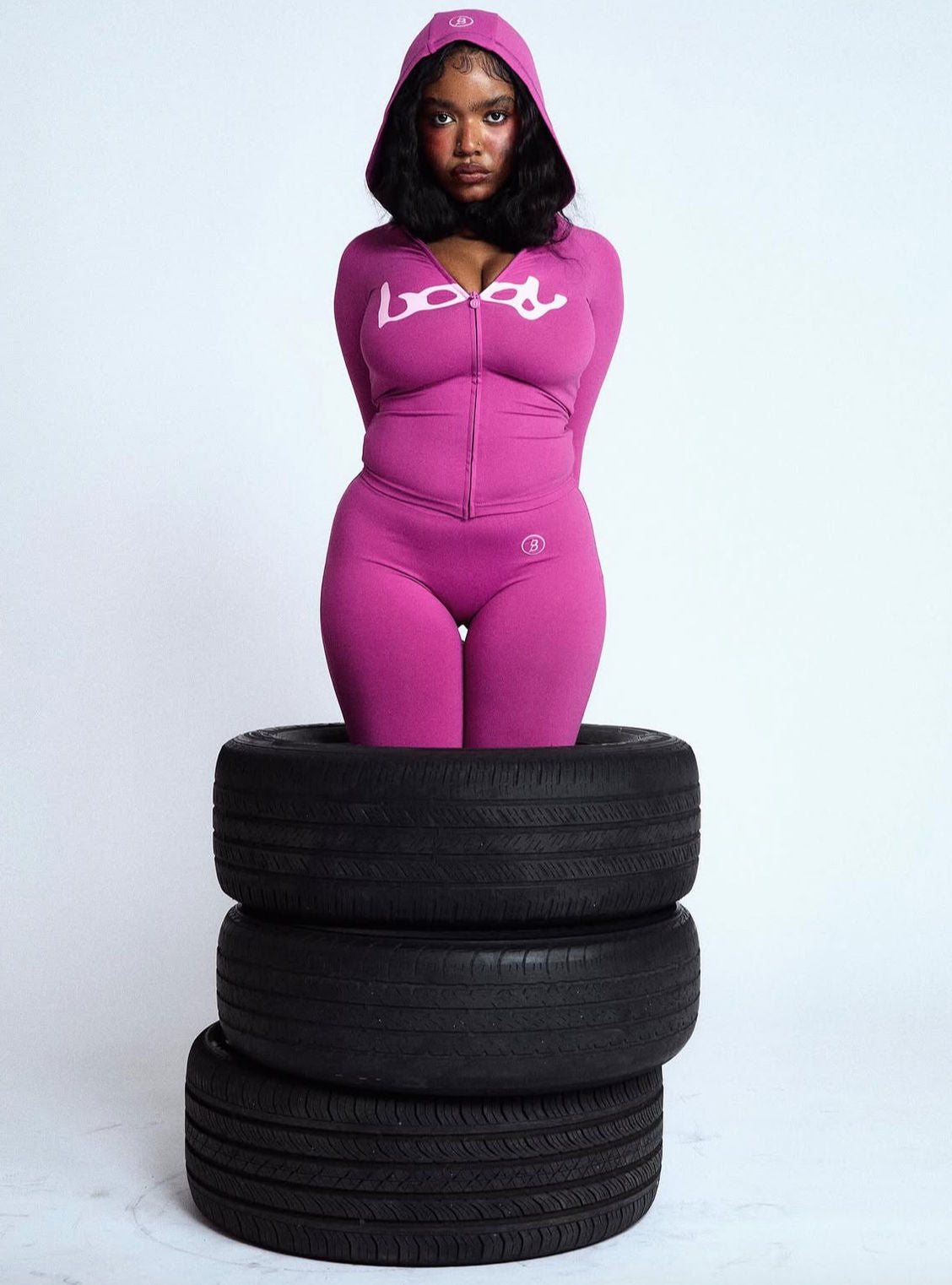Body By Raven Tracy Fuchsia Pink Set
