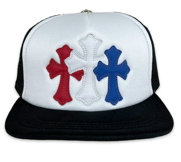 Chrome Hearts Triple Cross Trucker Hat