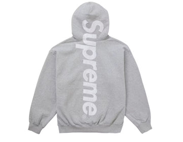 Supreme Satin Appliqué Hooded Sweatshirt (FW25) Heather Grey