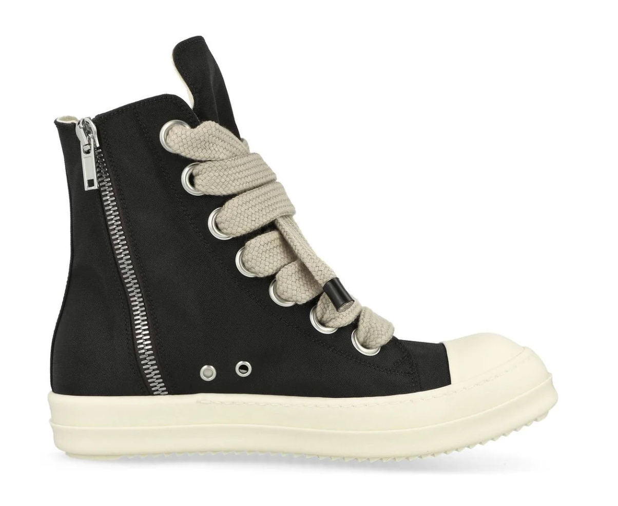 Rick Owens DRKSHDW Concordians Jumbo Lace High Black Milk Nylon Canvas
