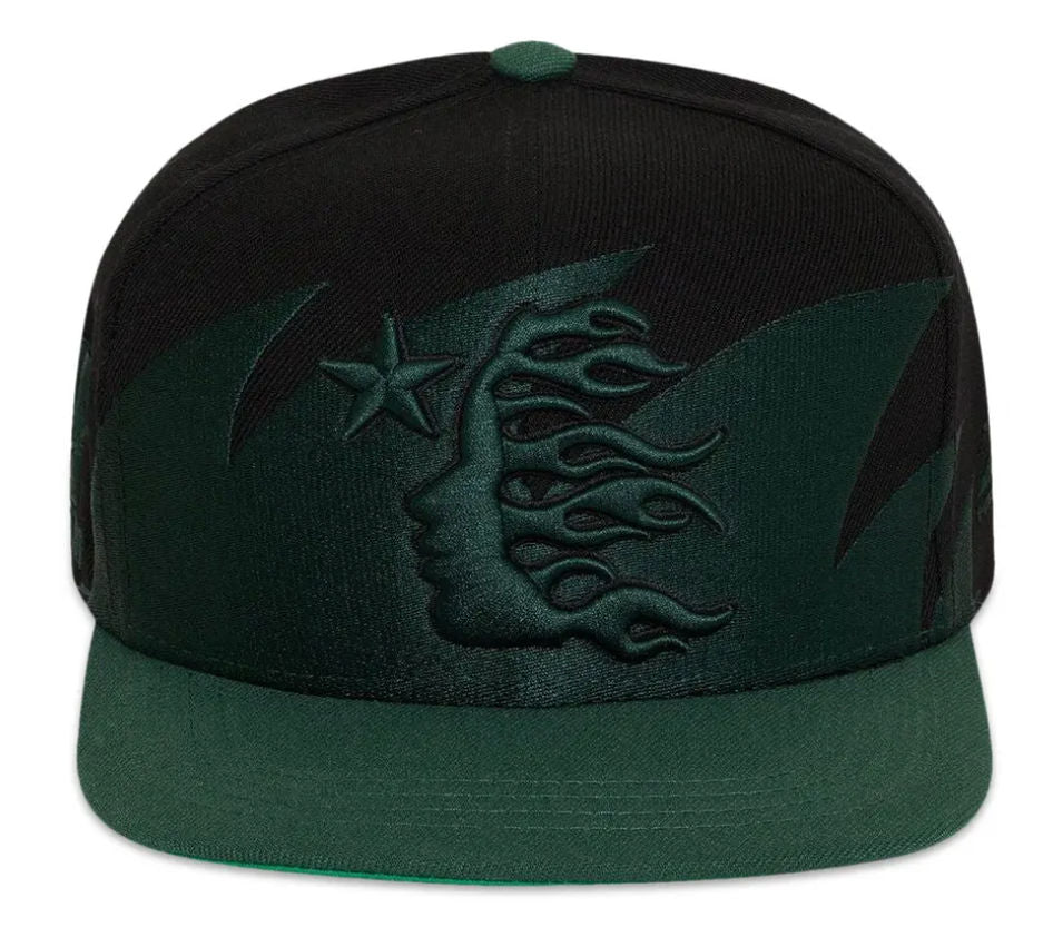 Hellstar Sharkteeth Snapback Hat Black/Green