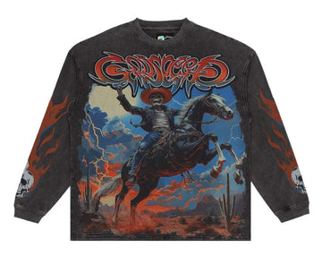 Godspeed Best Western Long-Sleeve T-Shirt 'Grey Wash'