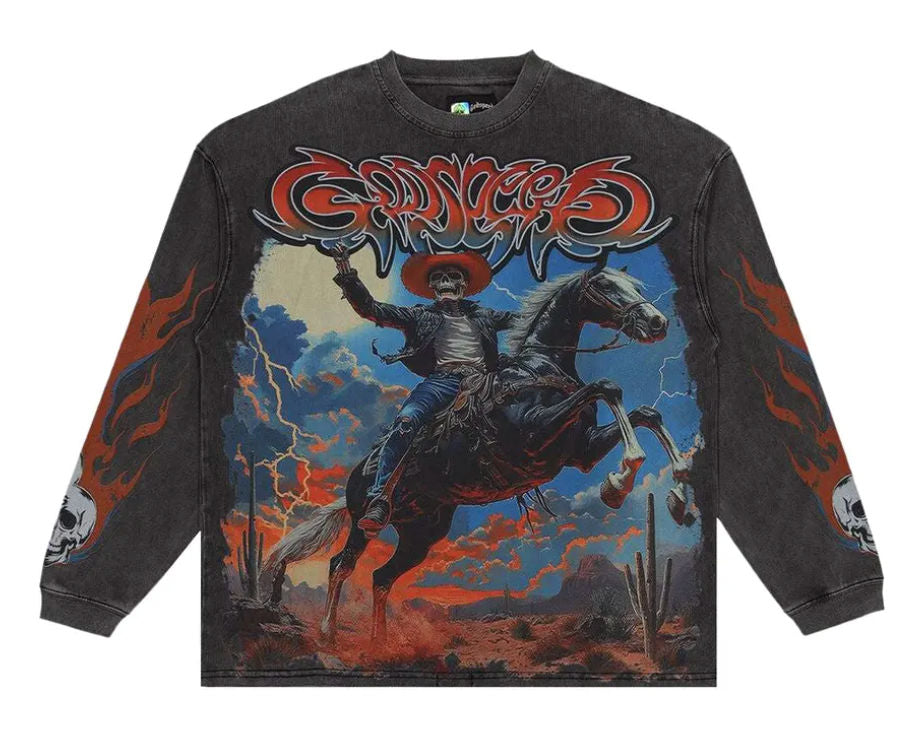 Godspeed Best Western Long-Sleeve T-Shirt 'Grey Wash'