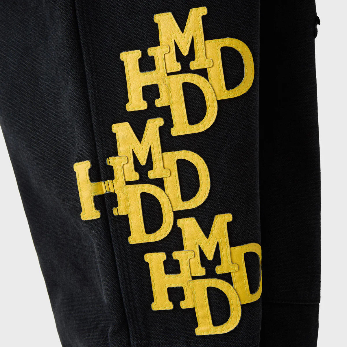 HMDD Yellow Patch Black Jeans