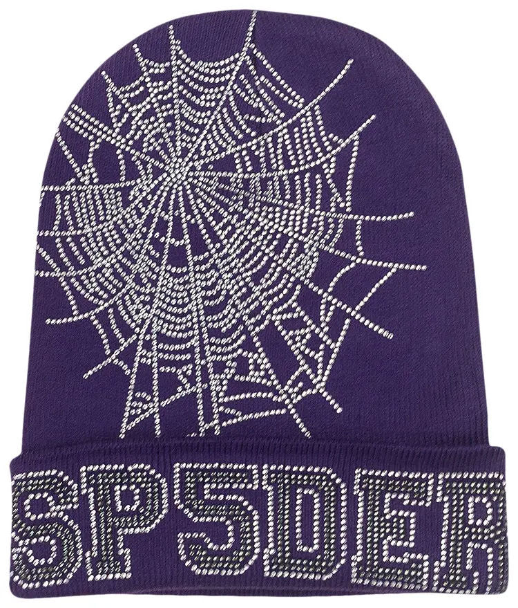 Sp5der Web Beanie Purple