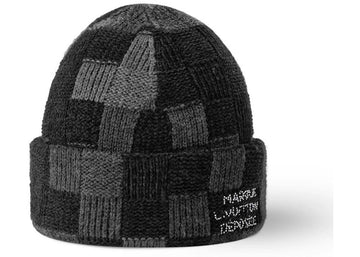 Louis Vuitton LV Crush Damoflage Beanie Black Damoflage