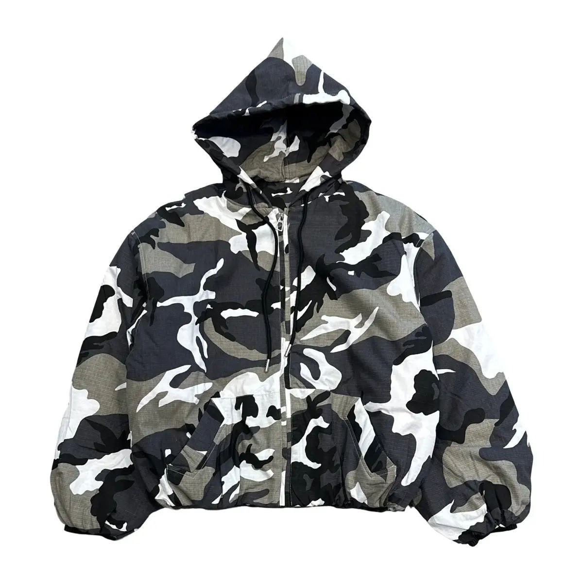 GV Gallery Deron Rain Zip Up Hooded Jacket Snow Camo