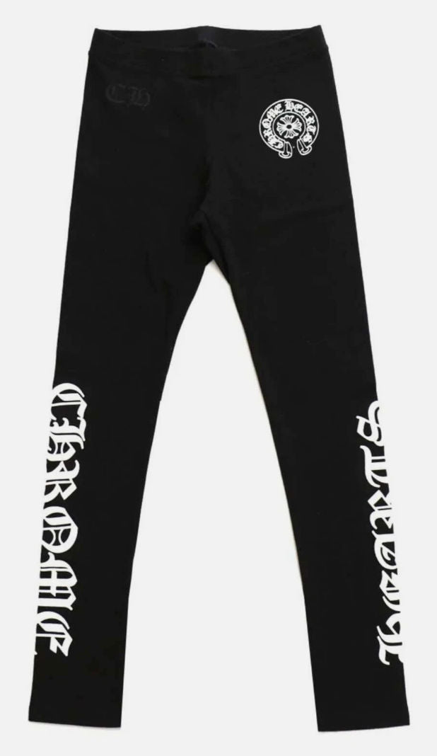 Chrome Heart Scroll Leggings