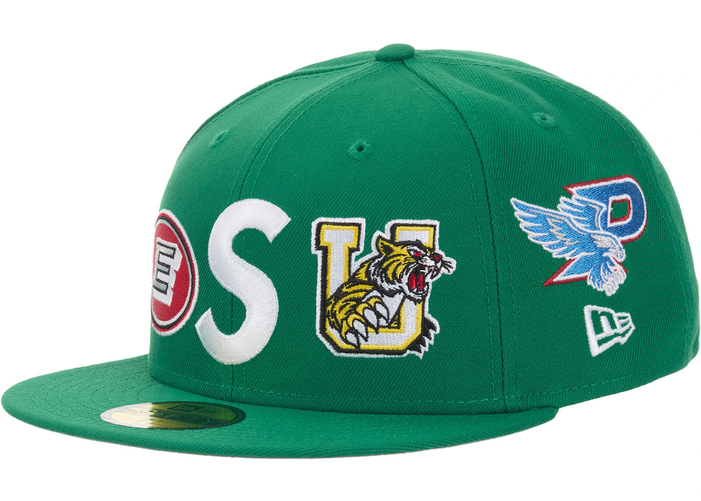 Supreme Mascots S Logo New Era 59Fifty Fitted Cap Green