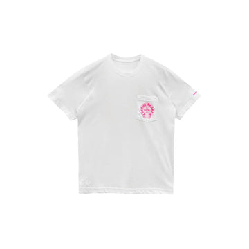 Chrome Hearts  Pink Horseshoe Logo Short Sleeve T-Shirt Tee