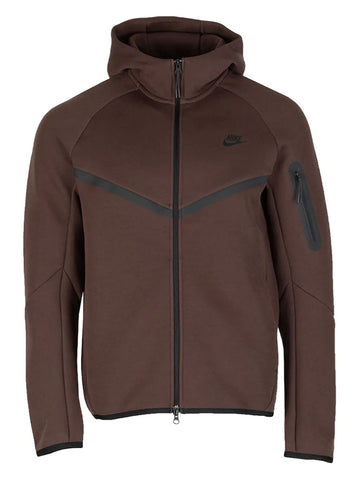 Brown Nike Tech Fleece Zipup Hoodie