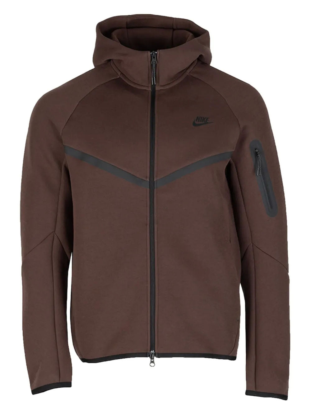 Brown Nike Tech Fleece Zipup Hoodie