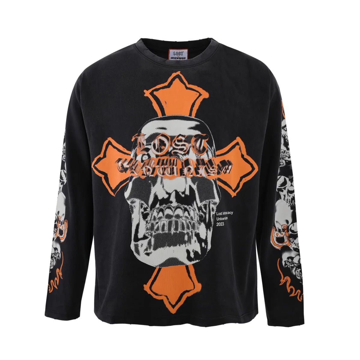 Lost Intricacy x UNKWNism Black/Orange Long Sleeve