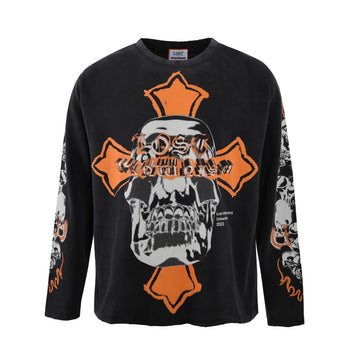 Lost Intricacy x UNKWNism Black/Orange Long Sleeve
