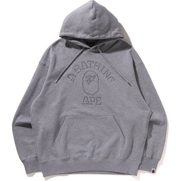 Bape Rhinestone College Pullover Men Hoodie