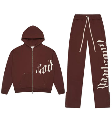 Godspeed Brown OG Logo Sweatsuit