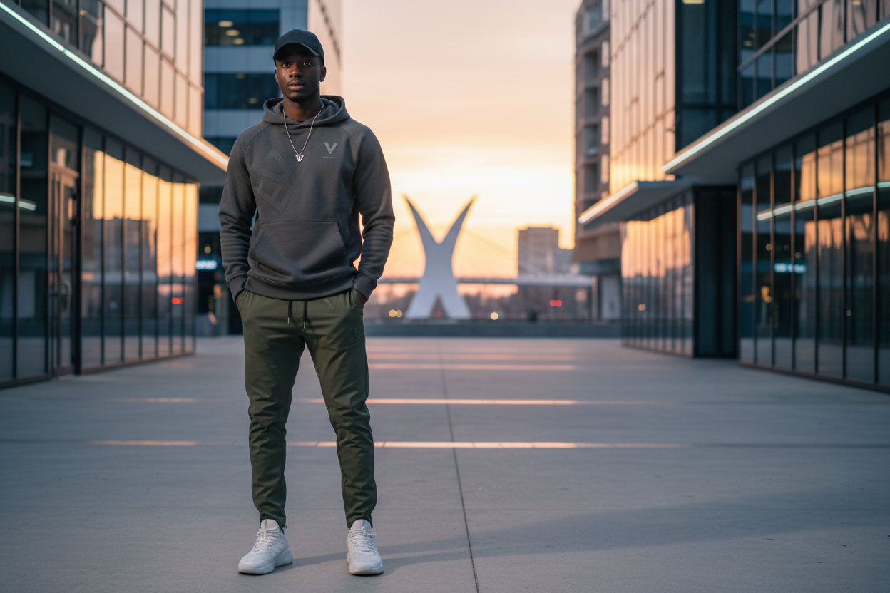 Please wear model clothing according to Vale clothing brand