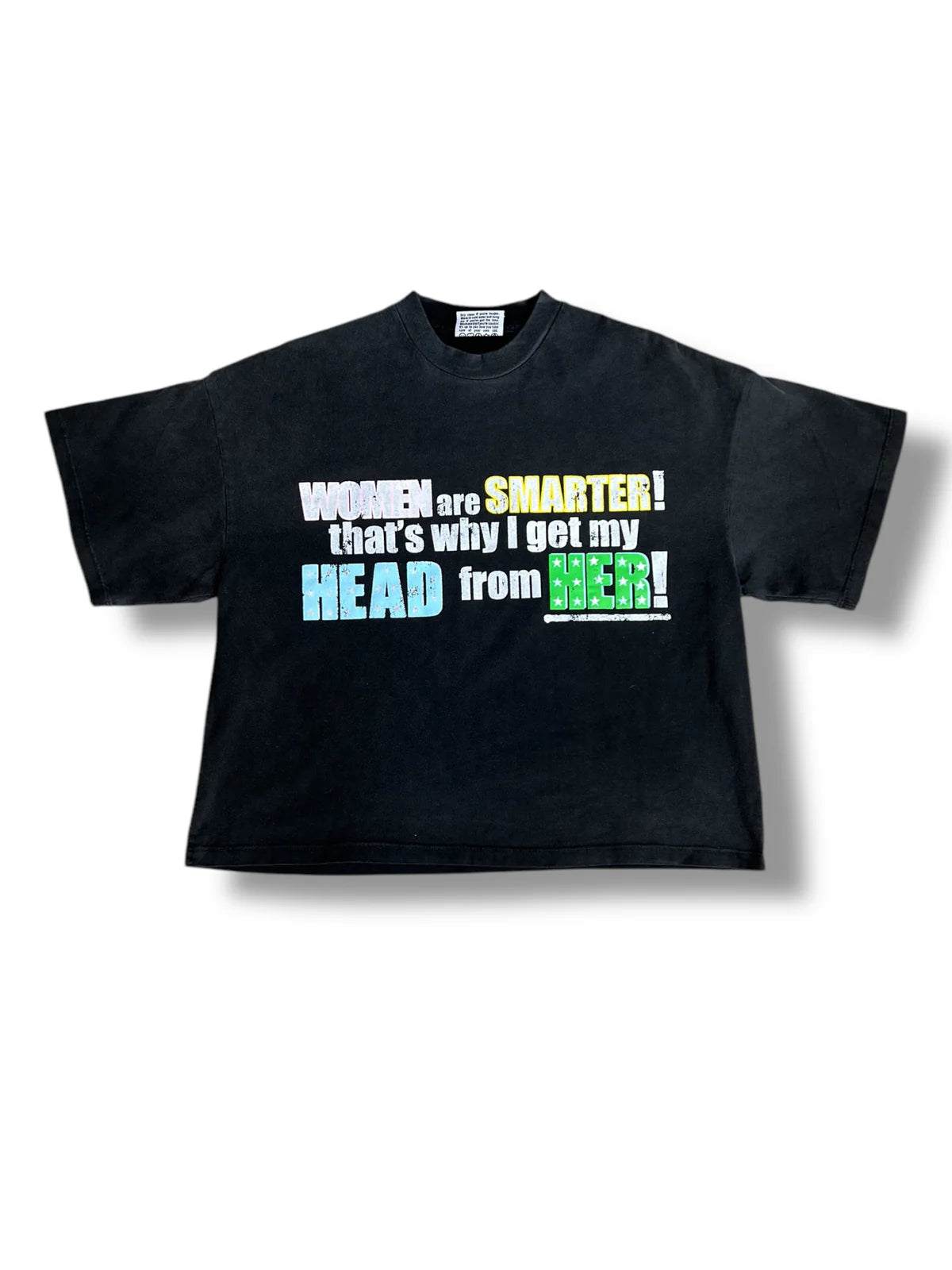 Troubled Humans Head Black T-Shirt