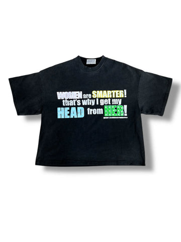 Troubled Humans Head Black T-Shirt